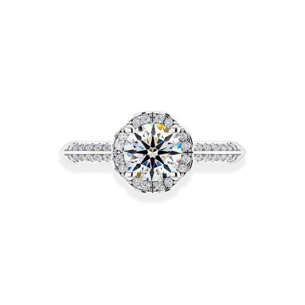Nhẫn Nữ Kim Cương Tự Nhiên Vàng 18K