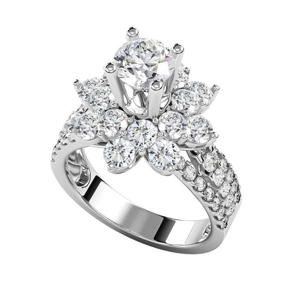 Nhẫn Nữ Kim Cương Tự Nhiên Vàng 18K