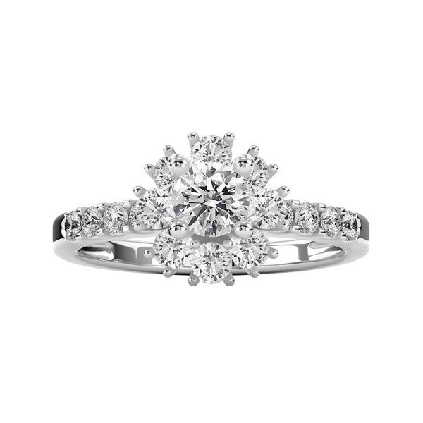 Nhẫn Nữ Kim Cương Tự Nhiên Vàng 18K