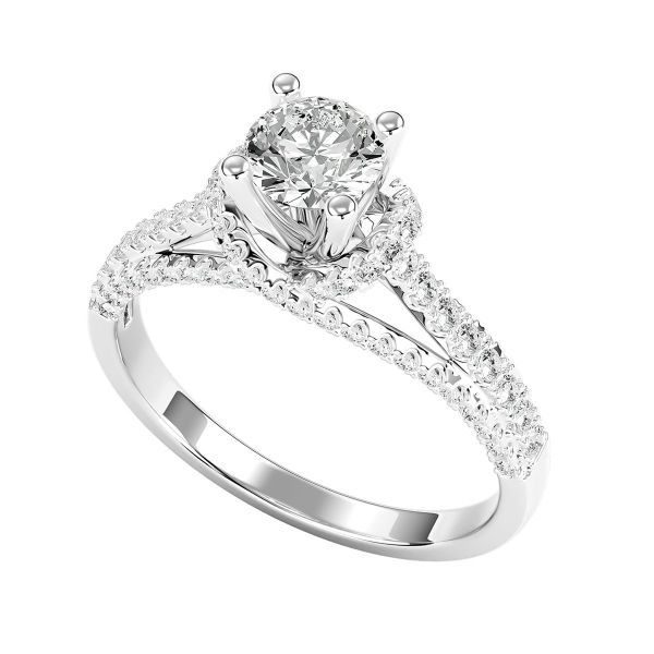 Nhẫn Nữ Kim Cương Tự Nhiên Vàng 18K