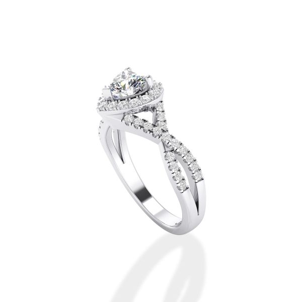 Nhẫn Nữ Kim Cương Tự Nhiên Vàng 18K