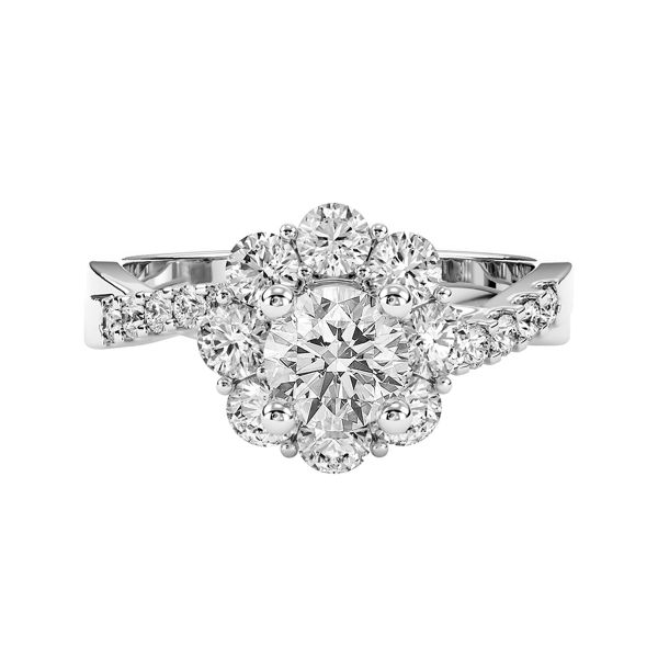 Nhẫn Nữ Kim Cương Tự Nhiên Vàng 18K