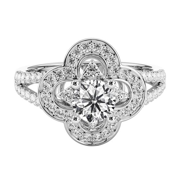Nhẫn Nữ Kim Cương Tự Nhiên Vàng 18K