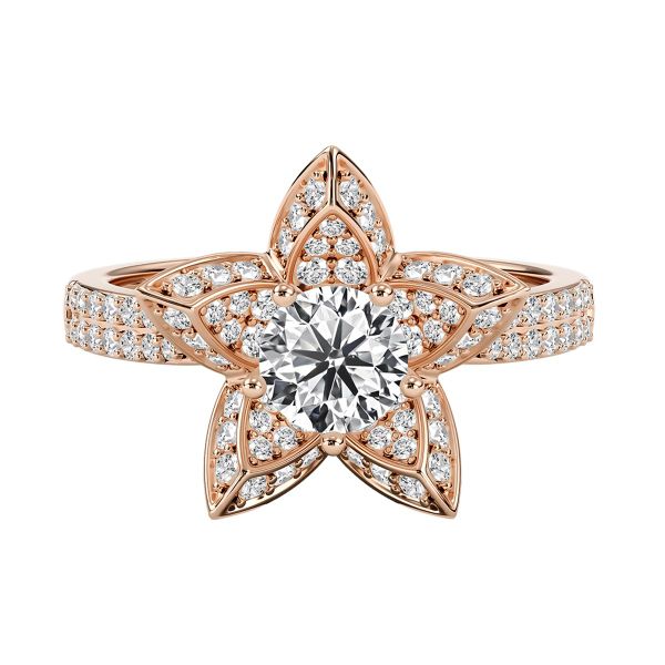 Nhẫn Nữ Kim Cương Tự Nhiên Vàng 18K
