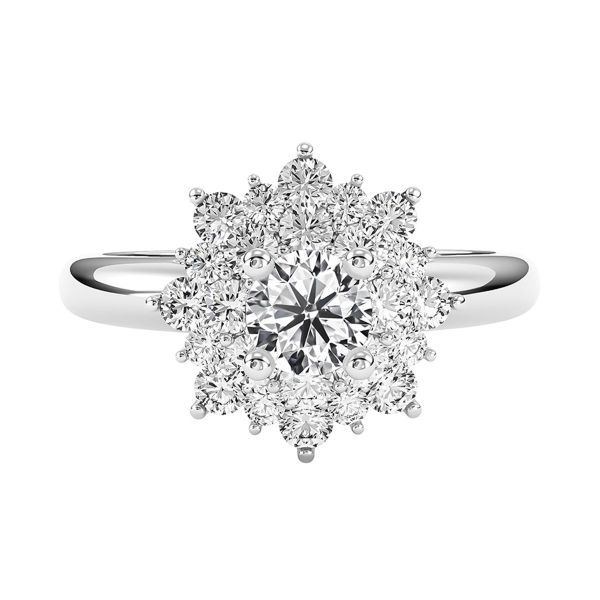 Nhẫn Nữ Kim Cương Tự Nhiên Vàng 18K