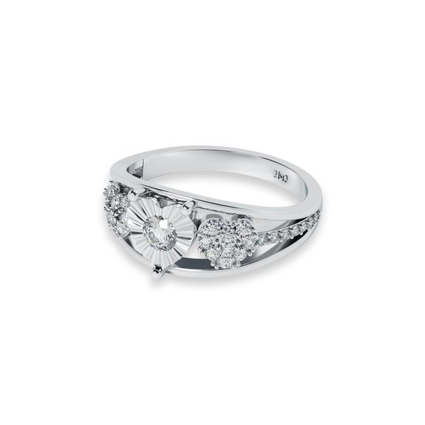 Nhẫn Nữ Kim Cương Tự Nhiên Vàng 18K