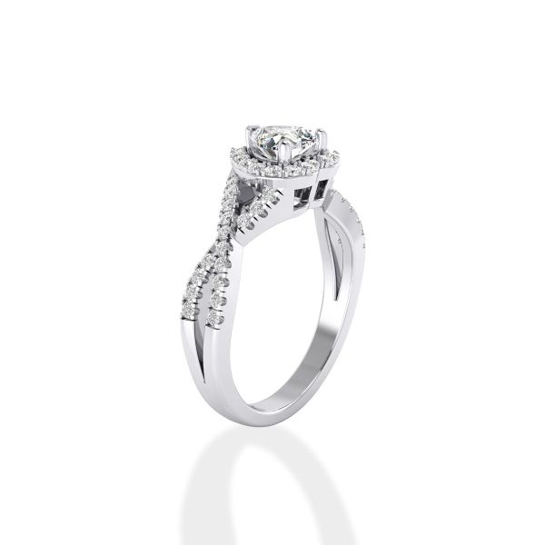 Nhẫn Nữ Kim Cương Tự Nhiên Vàng 18K