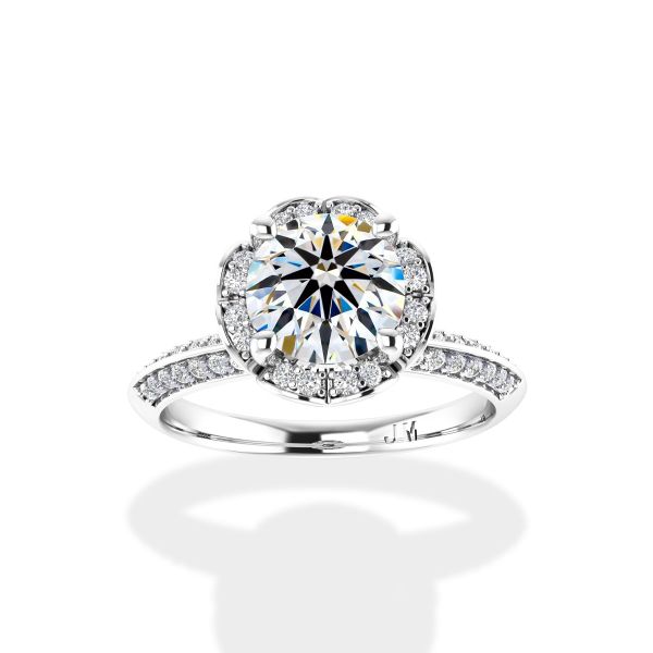 Nhẫn Nữ Kim Cương Tự Nhiên Vàng 18K