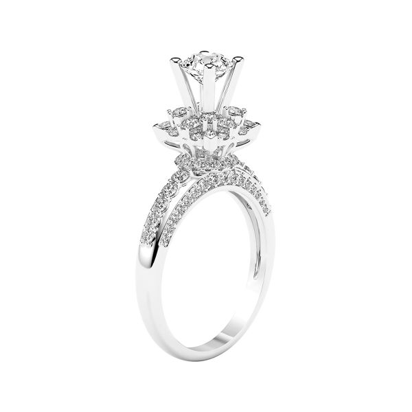 Nhẫn Nữ Kim Cương Tự Nhiên Vàng 18K