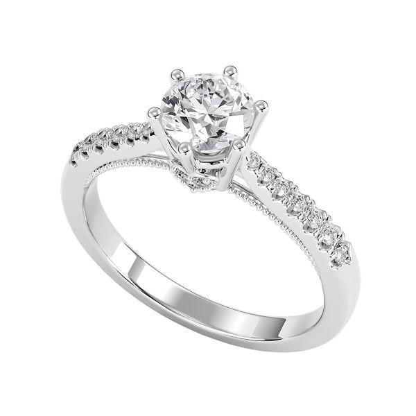 Nhẫn Nữ Kim Cương Tự Nhiên Vàng 18K