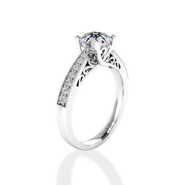Nhẫn Nữ Kim Cương Tự Nhiên Vàng 18K