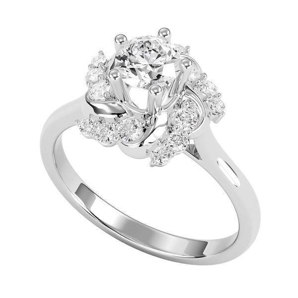 Nhẫn Nữ Kim Cương Tự Nhiên Vàng 18K
