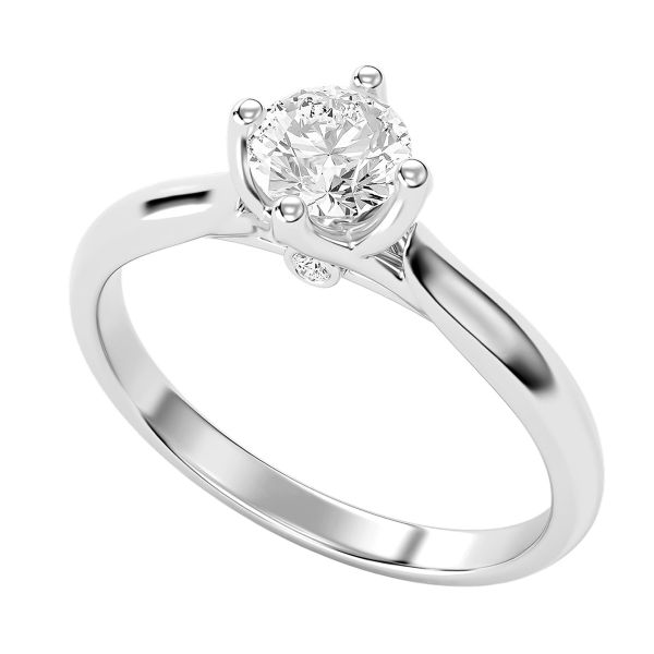 Nhẫn Nữ Kim Cương Tự Nhiên Vàng 18K