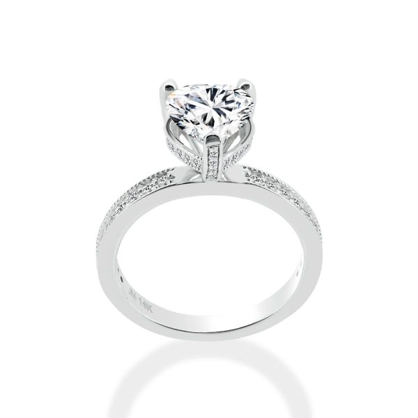 Nhẫn Nữ Kim Cương Tự Nhiên Vàng 18K