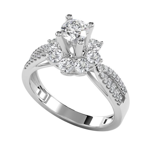 Nhẫn Nữ Kim Cương Tự Nhiên Vàng 18K