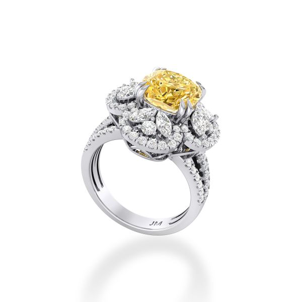 Nhẫn Nữ Kim Cương Tự Nhiên Vàng 18K