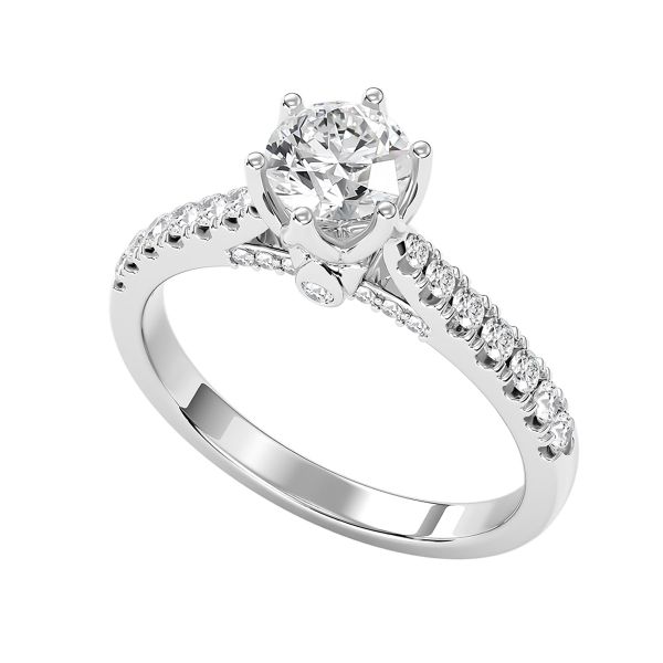 Nhẫn Nữ Kim Cương Tự Nhiên Vàng 18K