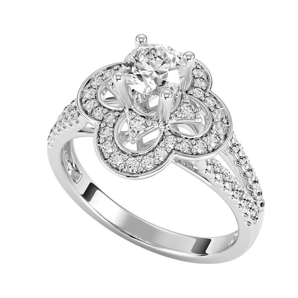 Nhẫn Nữ Kim Cương Tự Nhiên Vàng 18K