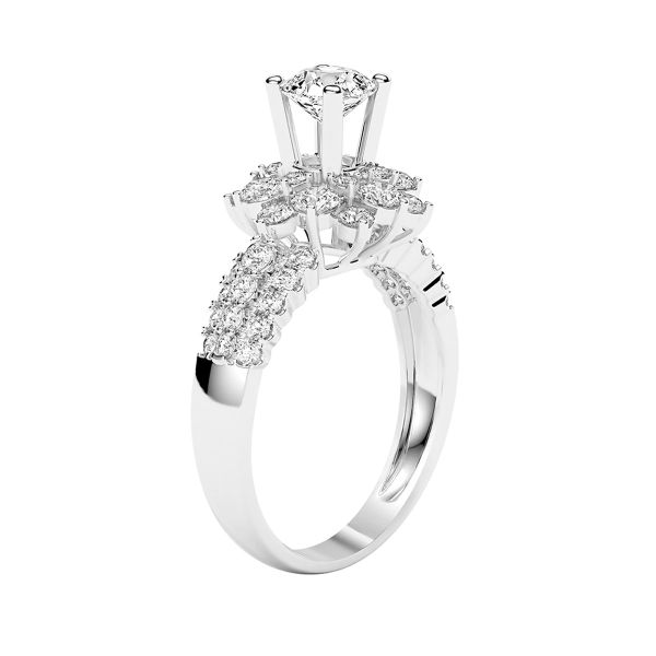 Nhẫn Nữ Kim Cương Tự Nhiên Vàng 18K
