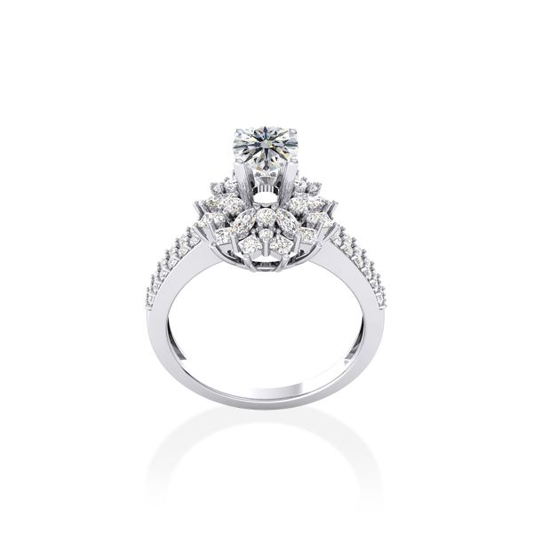Nhẫn Nữ Kim Cương Tự Nhiên Vàng 18K