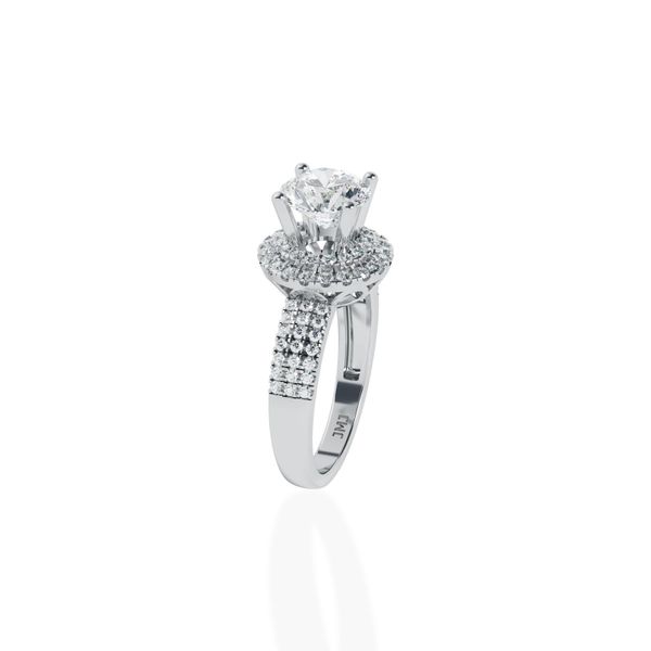 Nhẫn Nữ Kim Cương Tự Nhiên Vàng 18K