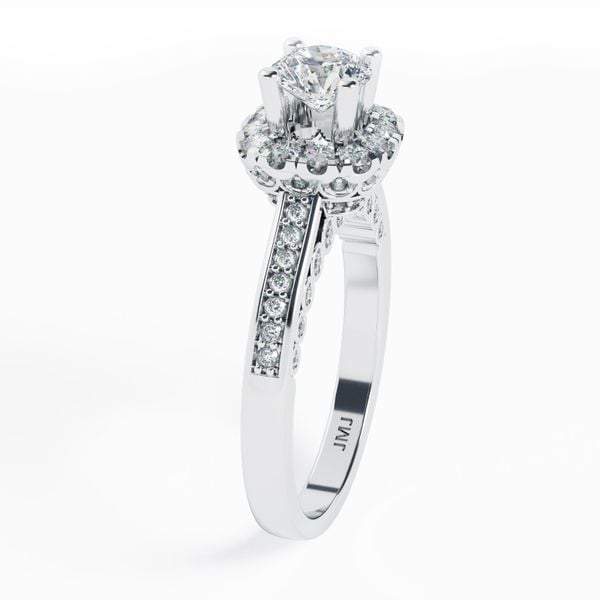 Nhẫn Nữ Kim Cương Tự Nhiên Vàng 18K