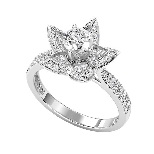 Nhẫn Nữ Kim Cương Tự Nhiên Vàng 18K