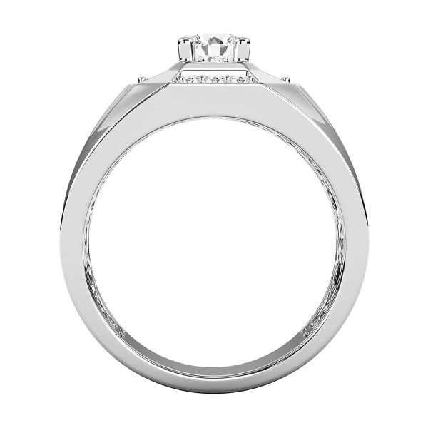 Nhẫn Nam Kim Cương Tự Nhiên Vàng 18K