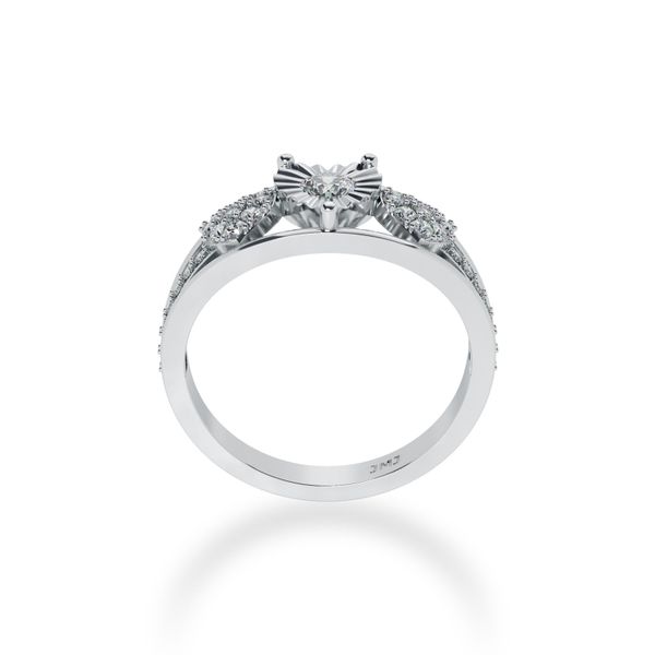 Nhẫn Nữ Kim Cương Tự Nhiên Vàng 18K