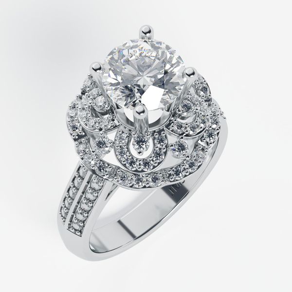 Nhẫn Nữ Kim Cương Tự Nhiên Vàng 18K