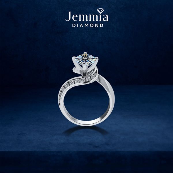 Nhẫn Nữ Kim Cương Tự Nhiên Vàng 18K