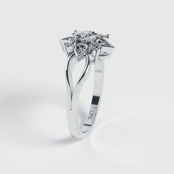 Nhẫn Nữ Kim Cương Tự Nhiên Vàng 18K