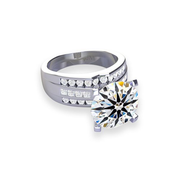 Nhẫn Nữ Kim Cương Tự Nhiên Vàng 18K
