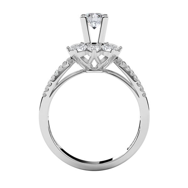 Nhẫn Nữ Kim Cương Tự Nhiên Vàng 18K