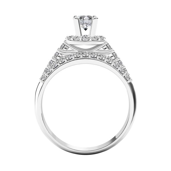 Nhẫn Nữ Kim Cương Tự Nhiên Vàng 18K