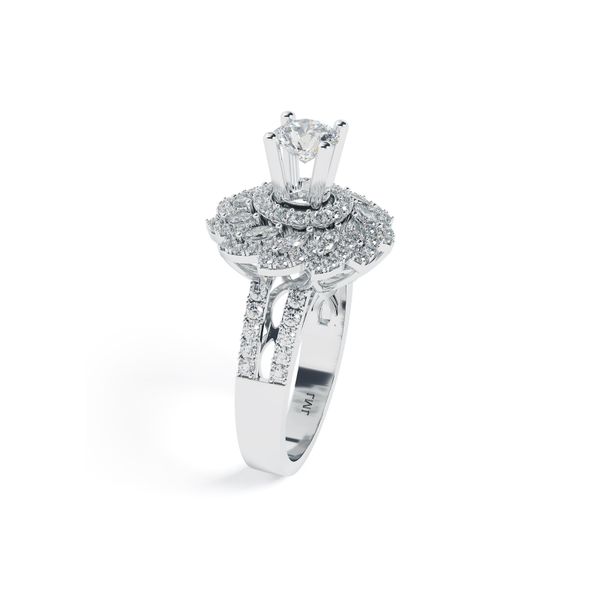 Nhẫn Nữ Kim Cương Tự Nhiên Vàng 18K