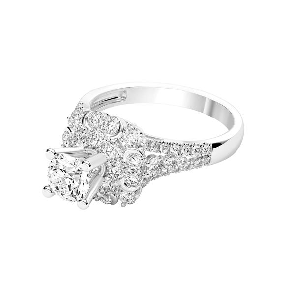 Nhẫn Nữ Kim Cương Tự Nhiên Vàng 18K