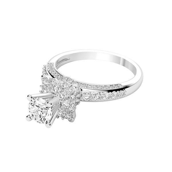 Nhẫn Nữ Kim Cương Tự Nhiên Vàng 18K