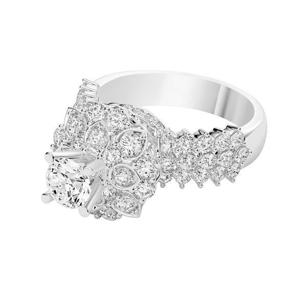 Nhẫn Nữ Kim Cương Tự Nhiên Vàng 18K
