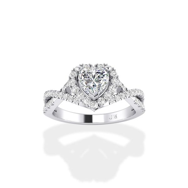 Nhẫn Nữ Kim Cương Tự Nhiên Vàng 18K