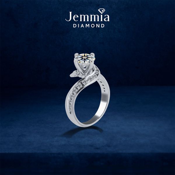 Nhẫn Nữ Kim Cương Tự Nhiên Vàng 18K