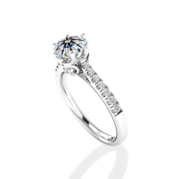 Nhẫn Nữ Kim Cương Tự Nhiên Vàng 18K