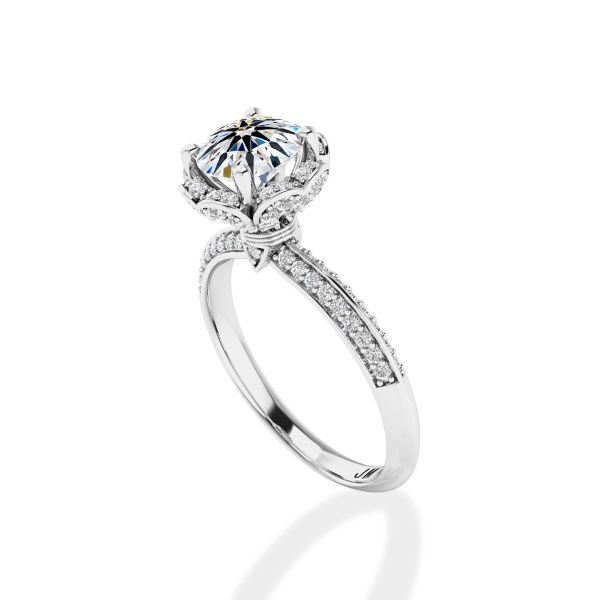 Nhẫn Nữ Kim Cương Tự Nhiên Vàng 18K