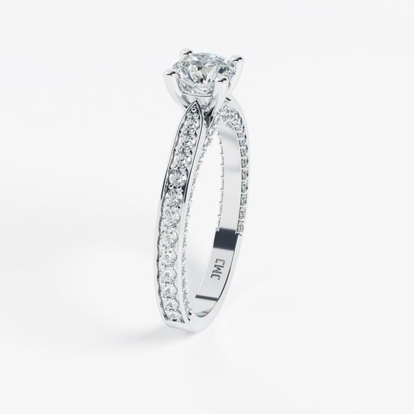 Nhẫn Nữ Kim Cương Tự Nhiên Vàng 18K