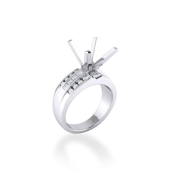 Nhẫn Nữ Kim Cương Tự Nhiên Vàng 18K