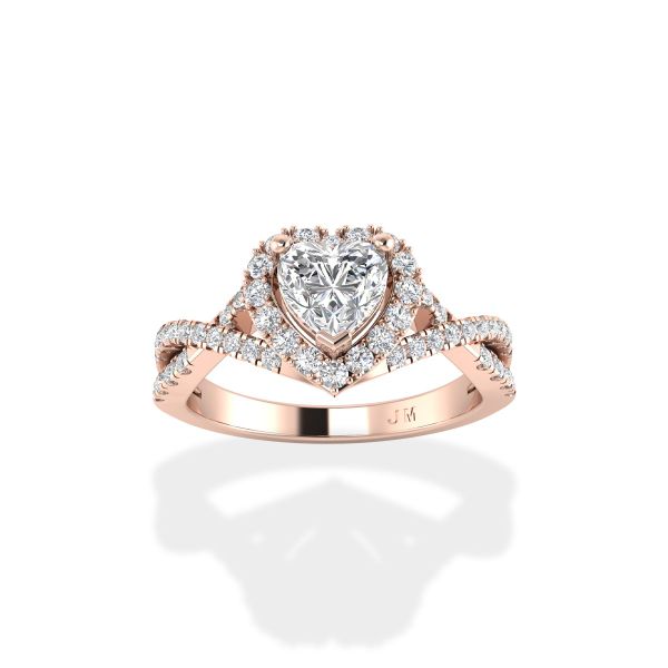 Nhẫn Nữ Kim Cương Tự Nhiên Vàng 18K