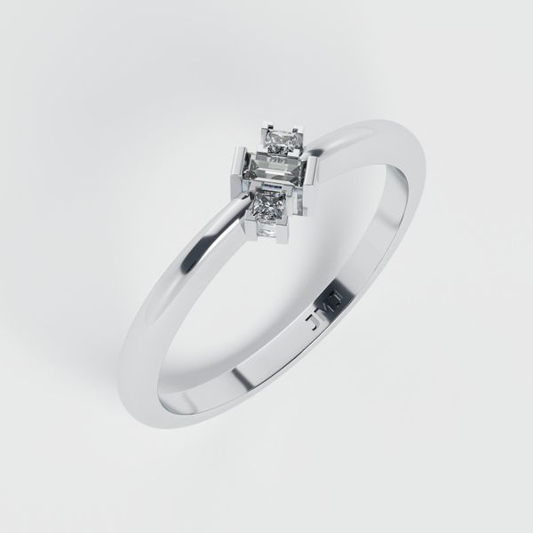 Nhẫn Nữ Kim Cương Tự Nhiên Vàng 18K