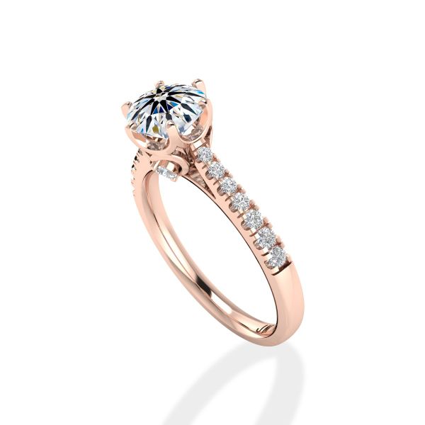 Nhẫn Nữ Kim Cương Tự Nhiên Vàng 18K