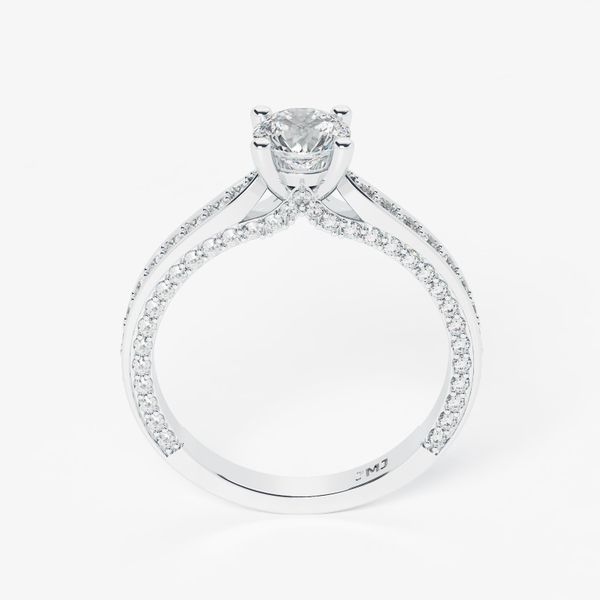 Nhẫn Nữ Kim Cương Tự Nhiên Vàng 18K