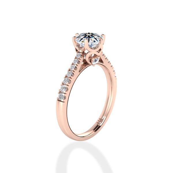 Nhẫn Nữ Kim Cương Tự Nhiên Vàng 18K